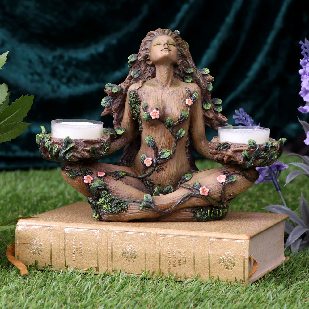 Nemesis Now Tree Spirit Balance of Nature Tealight Holder in Brown
