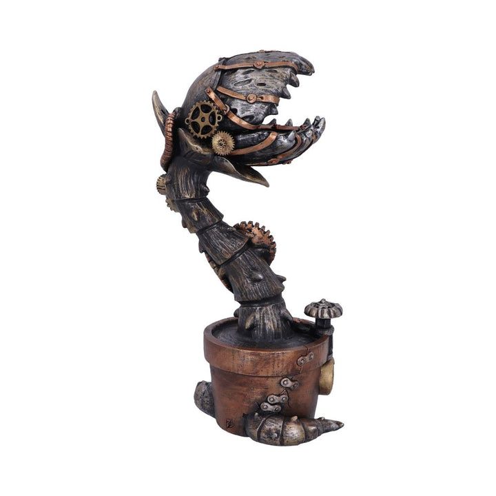 Nemesis Now Cogwork Carnivore 24.3cm Bronze Mechanical Flesh Eating Plant Figurine