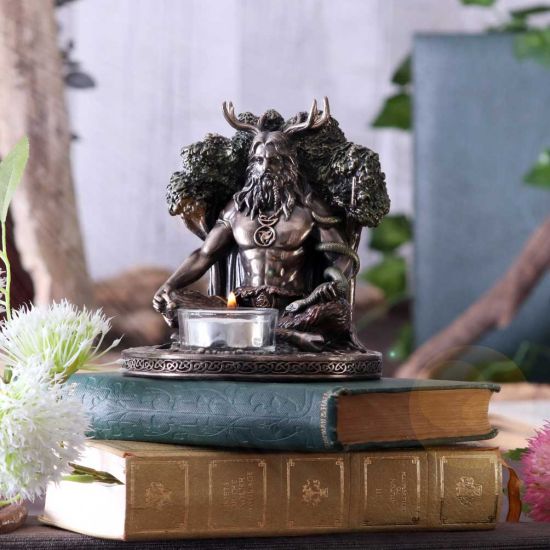 Nemesis Now Cernunnos Tealight Holder 13.5cm, Bronze