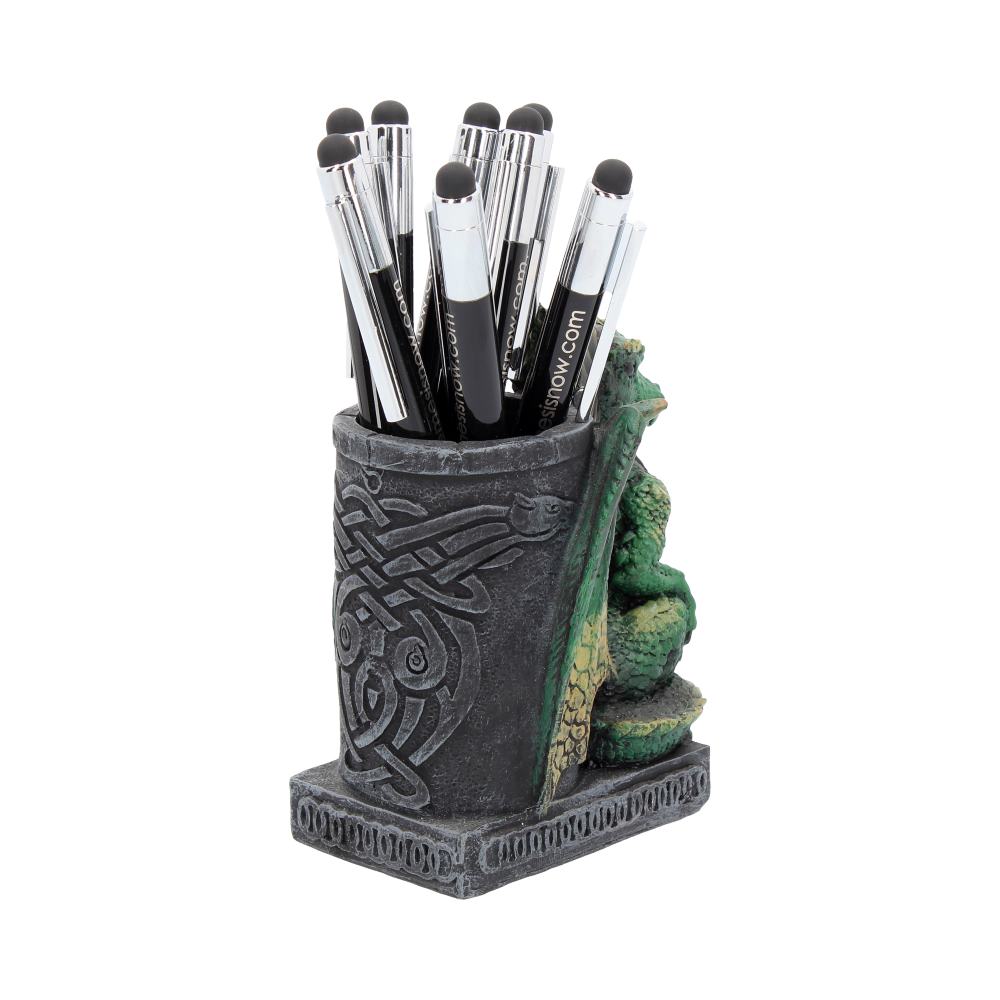 Nemesis NEM2564 Now Green Wyrm Dragon Pen Pot Holder