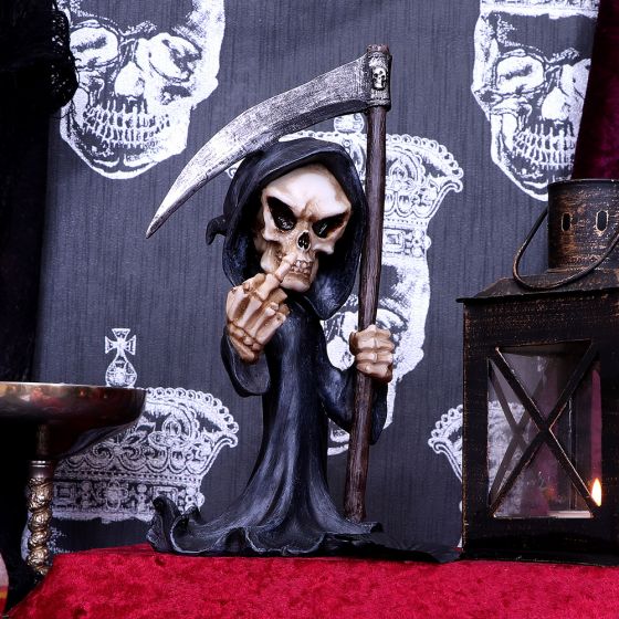 Nemesis Now Fear Cursing Grim Reaper Figurine, Black