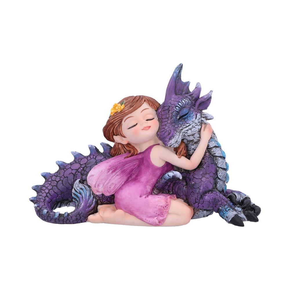 Nemesis Now U5072R0 Companion Cuddle Fairy and Purple Dragon Hugging Figurine, P