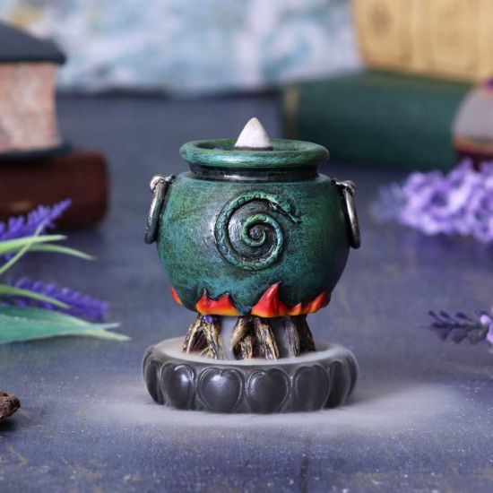 Nemesis Now Emerald Cauldron Backflow Incense Burner 7.3cm, Green